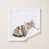 Kätzchen-Badezimmer-Tuch-Set Badhandtuch Set (Waschlappen)