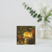 Kätzchen beim Spielen Begleitkarte (Stehend Vorderseite)