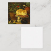 Kätzchen beim Spielen Begleitkarte (Vorne/Hinten)