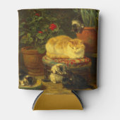 Kätzchen beim Spielen Dosenkühler (Vorderseite)