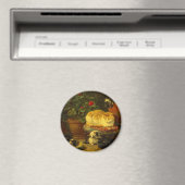 Kätzchen beim Spielen Magnet (In Situ (Geschirrspüler))