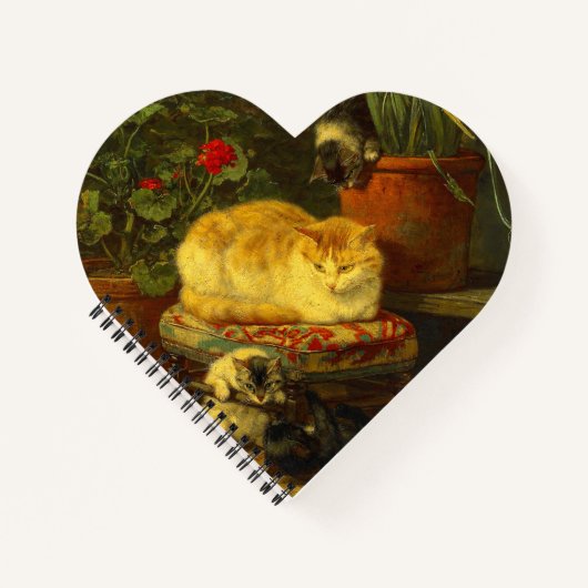 Kätzchen beim Spielen Notizblock (Vorderseite)