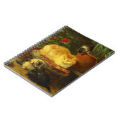 Kätzchen beim Spielen Notizblock (Linke Seite)