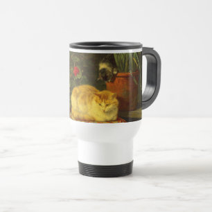 Kätzchen beim Spielen Reisebecher