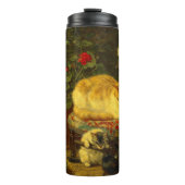 Kätzchen beim Spielen Thermosbecher (Vorderseite)