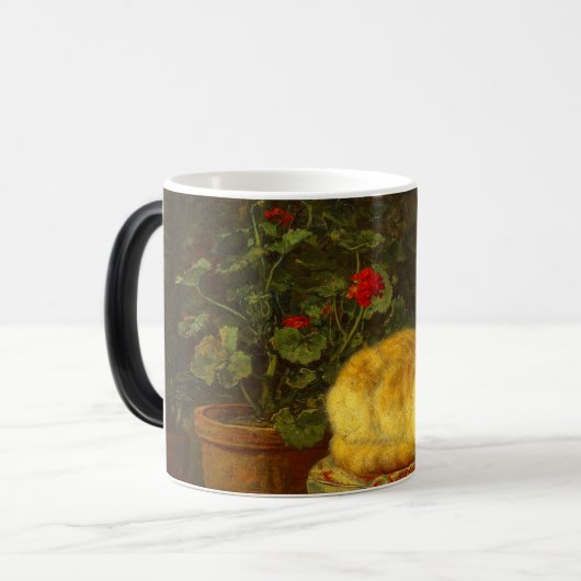 Kätzchen beim Spielen Verwandlungstasse (Vorderseite Links)