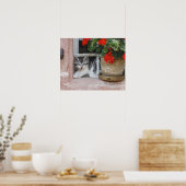 Kätzchen Blick aus Fenster Poster (Küche)