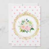 Kätzchen Blume Geburtstagseinladung Einladung (Rückseite)