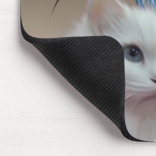 Kätzchen-Blumen Mousepad (Ecke)