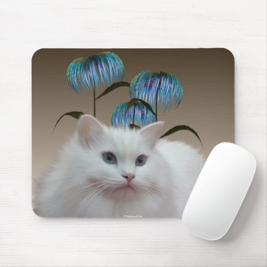 Kätzchen-Blumen Mousepad (Mit Mouse)