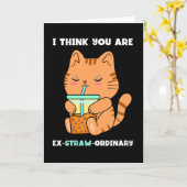 Kätzchen Bubble Tee Sie sind außergewöhnlich boba Karte (Gelbe Blume)