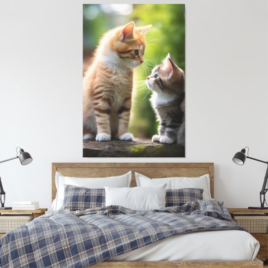 Kätzchen Canvas Print Picture 15 Leinwanddruck (Insitu (Schlafzimmer))