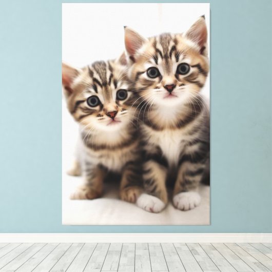 Kätzchen Canvas Print Picture 1 Leinwanddruck (Insitu (Holzboden))