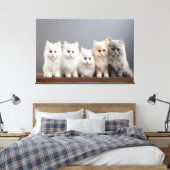 Kätzchen Canvas Print Picture 2 Leinwanddruck (Insitu (Schlafzimmer))