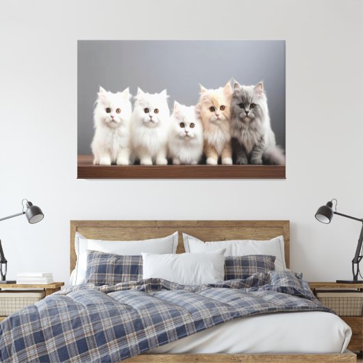 Kätzchen Canvas Print Picture 2 Leinwanddruck (Insitu (Schlafzimmer))