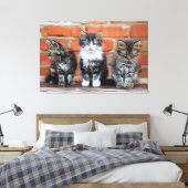 Kätzchen Canvas Print Picture 4 Leinwanddruck (Insitu (Schlafzimmer))