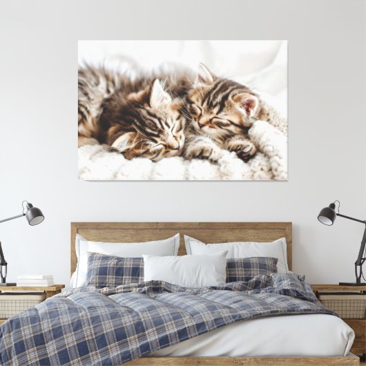 Kätzchen Canvas Print Picture 5 Leinwanddruck (Insitu (Schlafzimmer))
