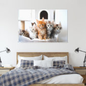 Kätzchen Canvas Print Picture 9 Leinwanddruck (Insitu (Schlafzimmer))