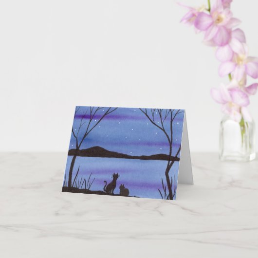 Kätzchen Card Karte (Orchidee)