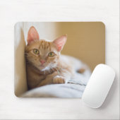Kätzchen, das auf der Couch liegt Mousepad (Mit Mouse)