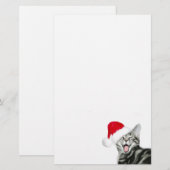 Kätzchen der frohen Weihnachten Briefpapier (Vorne/Hinten)