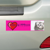Kätzchen der Liebe I Autoaufkleber (Auf Auto)