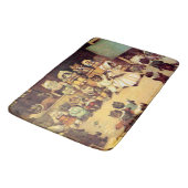 Kätzchen der Schule einer Katze, Louis Wain Badematte (Schrägansicht)