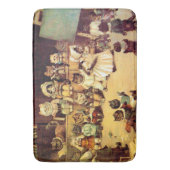 Kätzchen der Schule einer Katze, Louis Wain Badematte (Vorderseite Vertikal)