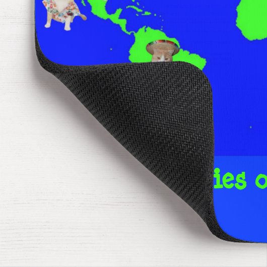 Kätzchen der Welt Mousepad (Ecke)