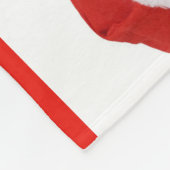 Kätzchen, die Weihnachtsmannmütze-Fleece-Decke Fleecedecke (Ecke)
