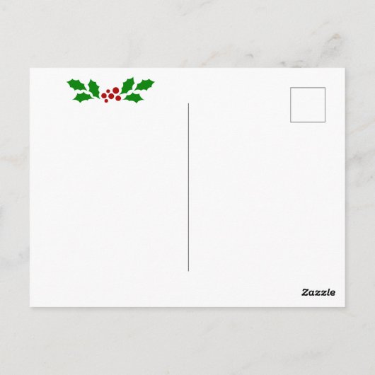 Kätzchen, ein frohes Weihnachtsfest, Postkarte (Rückseite)