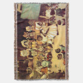 Kätzchen einer Katze-Schule, Louis Wain Decke (Vorderseite Vertikal)