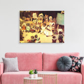 Kätzchen einer Katze-Schule, Louis Wain Leinwanddruck (Insitu (Wohnzimmer))