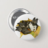 Kätzchen-Fee-Knopf Button (Vorne & Hinten)
