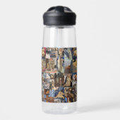 Kätzchen-Foto-Collage, Trinkflasche (Vorne)