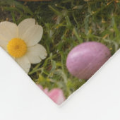 Kätzchen-Foto-Osterhasen-Muster  Fleecedecke (Ecke)