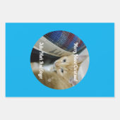 Kätzchen-Foto-Text-Name, ersetzen, Geschenkpapier Set (Vorderseite 2)