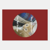 Kätzchen-Foto-Text-Name, ersetzen, Geschenkpapier Set (Vorderseite)