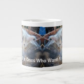 Kätzchen-Foto-Zitat Jumbo-Tasse (Vorderseite)