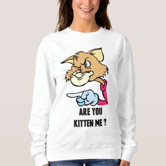 Kätzchen? Frauen Basic Sweatshirt (Vorderseite)