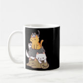 Kätzchen Funny Niedlich Cat Lover Gift T Shi Kaffeetasse (Links)