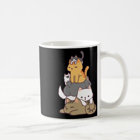 Kätzchen Funny Niedlich Cat Lover Gift T Shi Kaffeetasse (Rechts)