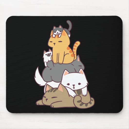 Kätzchen Funny Niedlich Cat Lover Gift T Shi Mousepad (Vorne)