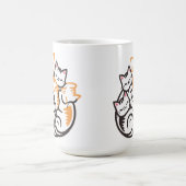 Kätzchen Funny Niedlich Cat Lover Kaffeetasse (Mittel)