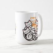 Kätzchen Funny Niedlich Cat Lover Kaffeetasse (VorderseiteRechts)