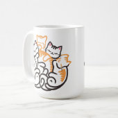Kätzchen Funny Niedlich Cat Lover Kaffeetasse (Vorderseite Links)