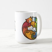 Kätzchen Funny Niedlich Cat Lover Kaffeetasse (VorderseiteRechts)