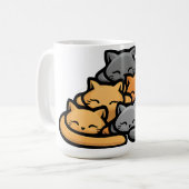 Kätzchen Funny Niedlich Cat Lover Kaffeetasse (Vorderseite Links)