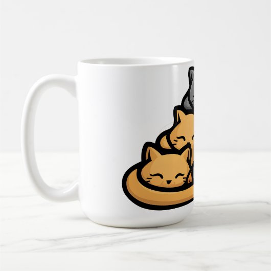Kätzchen Funny Niedlich Cat Lover Kaffeetasse (Links)