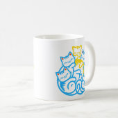 Kätzchen Funny Niedlich Cat Lover Kaffeetasse (VorderseiteRechts)